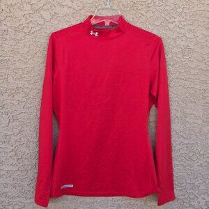 Under Armour Coldgear mock Fitted women's pullover long sleeve size L